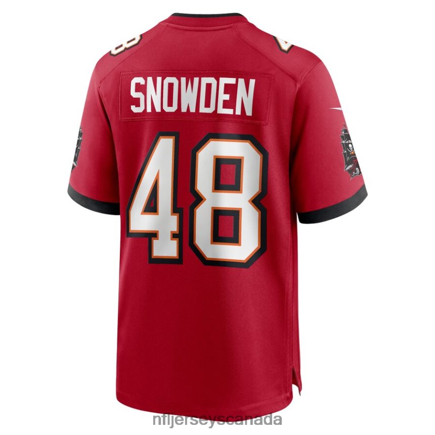 Men Tampa Bay Buccaneers Charles Snowden Nike Red Home Game Player Jersey Clothing NFL TBXFR66469