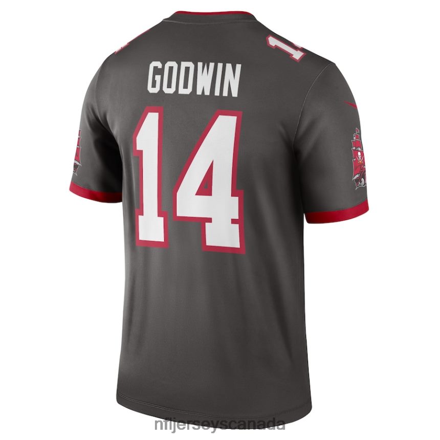 Men Tampa Bay Buccaneers Chris Godwin Nike Pewter Alternate Legend Jersey Clothing NFL TBXFR63607