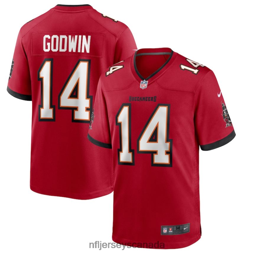 Men Tampa Bay Buccaneers Chris Godwin Nike Red Game Jersey Clothing NFL TBXFR61556