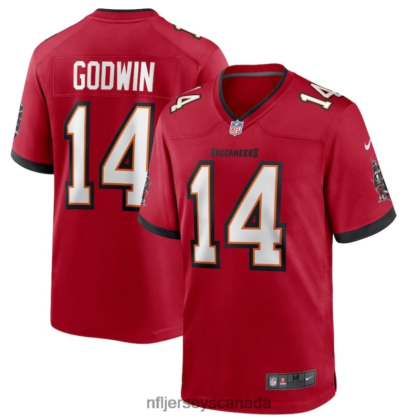 Men Tampa Bay Buccaneers Chris Godwin Nike Red Game Player Jersey Clothing NFL TBXFR62765