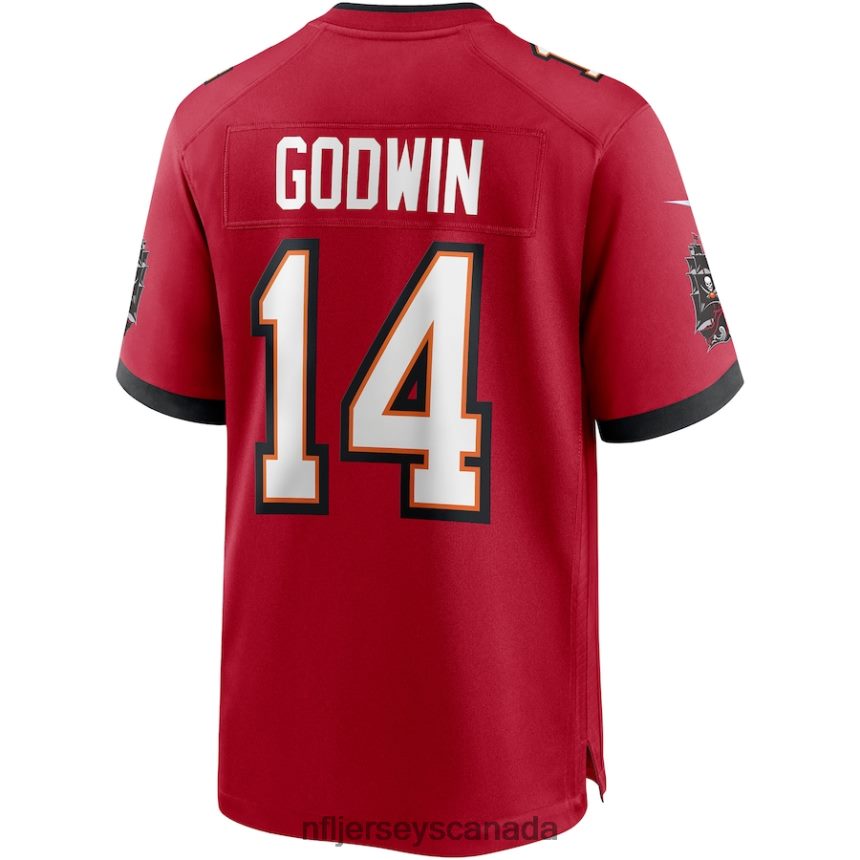 Men Tampa Bay Buccaneers Chris Godwin Nike Red Game Player Jersey Clothing NFL TBXFR62765