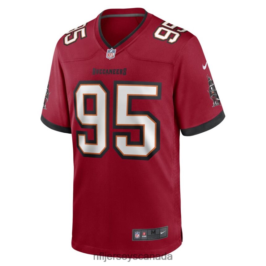 Men Tampa Bay Buccaneers Deadrin Senat Nike Red Game Player Jersey Clothing NFL TBXFR65824