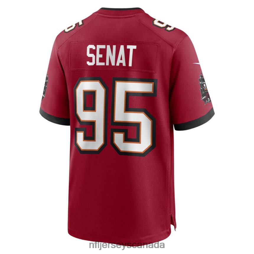 Men Tampa Bay Buccaneers Deadrin Senat Nike Red Game Player Jersey Clothing NFL TBXFR65824