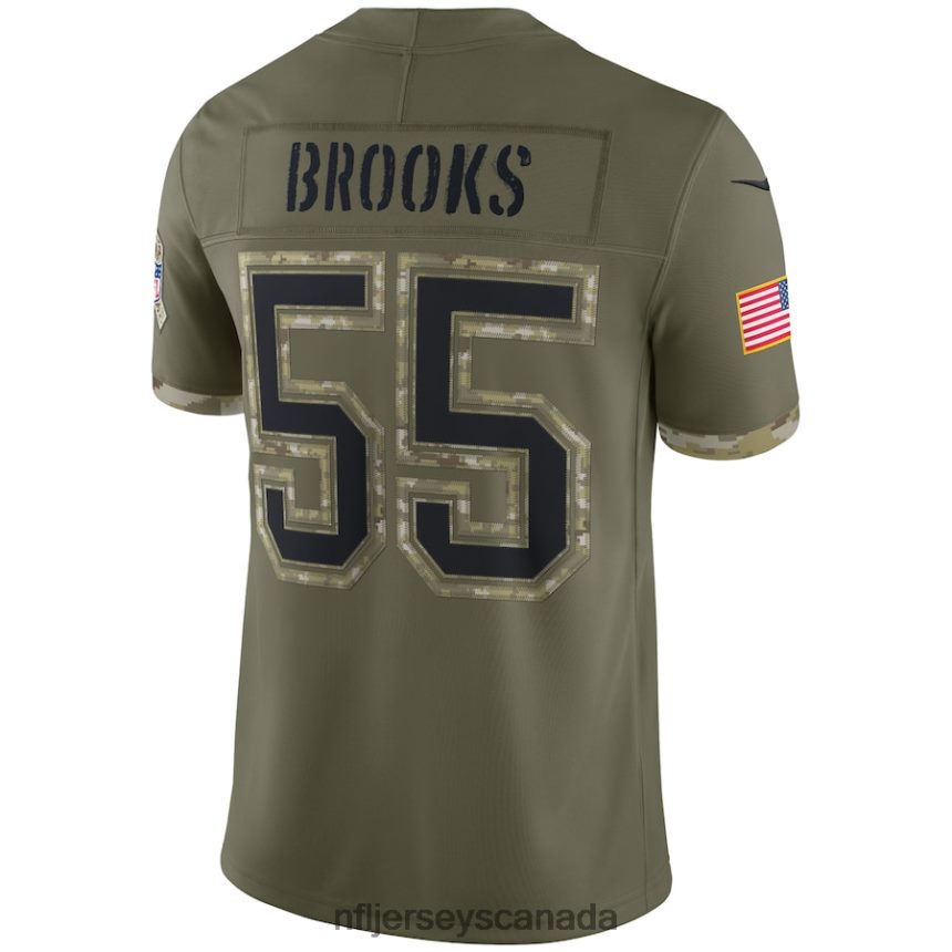 Men Tampa Bay Buccaneers Derrick Brooks Nike Olive 2022 Salute To Service Retired Player Limited Jersey Clothing NFL TBXFR61478