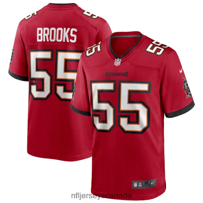 Men Tampa Bay Buccaneers Derrick Brooks Nike Red Game Retired Player Jersey Clothing NFL TBXFR61218