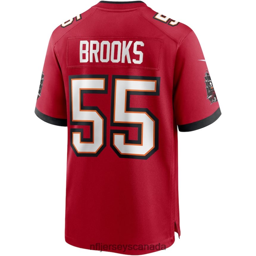Men Tampa Bay Buccaneers Derrick Brooks Nike Red Game Retired Player Jersey Clothing NFL TBXFR61218