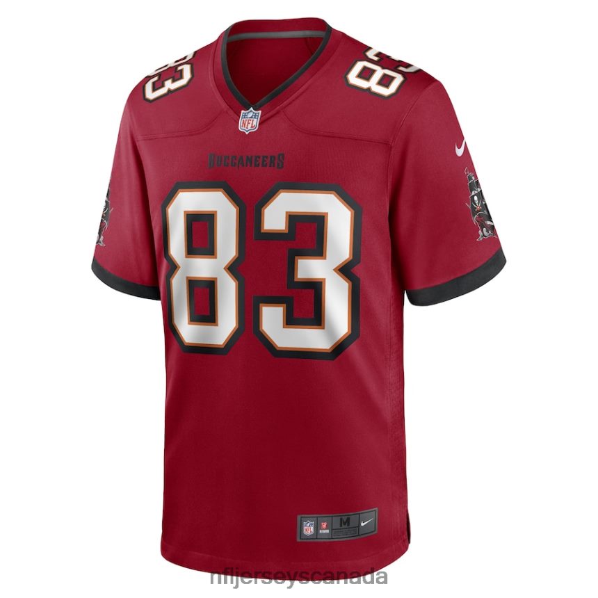 Men Tampa Bay Buccaneers Deven Thompkins Nike Red Game Player Jersey Clothing NFL TBXFR64453