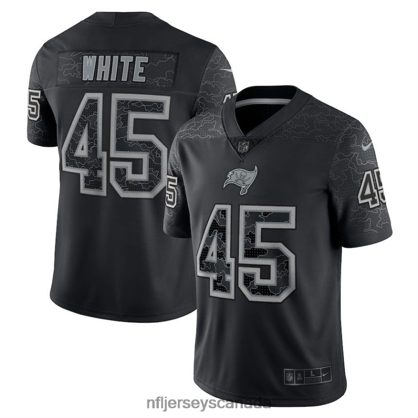 Men Tampa Bay Buccaneers Devin White Nike Black RFLCTV Limited Jersey Clothing NFL TBXFR63899