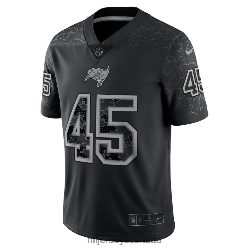 Men Tampa Bay Buccaneers Devin White Nike Black RFLCTV Limited Jersey Clothing NFL TBXFR63899