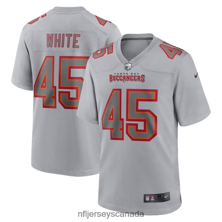 Men Tampa Bay Buccaneers Devin White Nike Gray Atmosphere Fashion Game Jersey Clothing NFL TBXFR61613