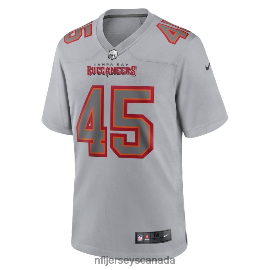 Men Tampa Bay Buccaneers Devin White Nike Gray Atmosphere Fashion Game Jersey Clothing NFL TBXFR61613