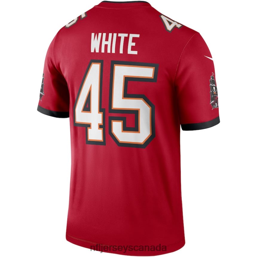 Men Tampa Bay Buccaneers Devin White Nike Red Legend Jersey Clothing NFL TBXFR61756