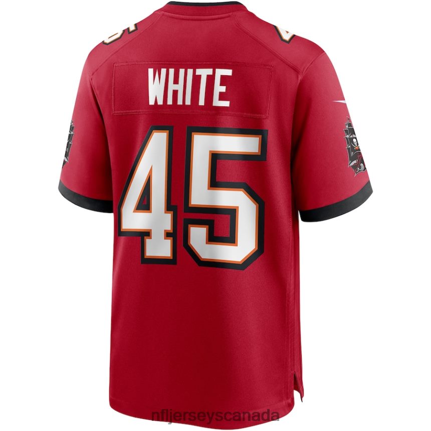 Men Tampa Bay Buccaneers Devin White Nike Red Player Game Jersey Clothing NFL TBXFR62162