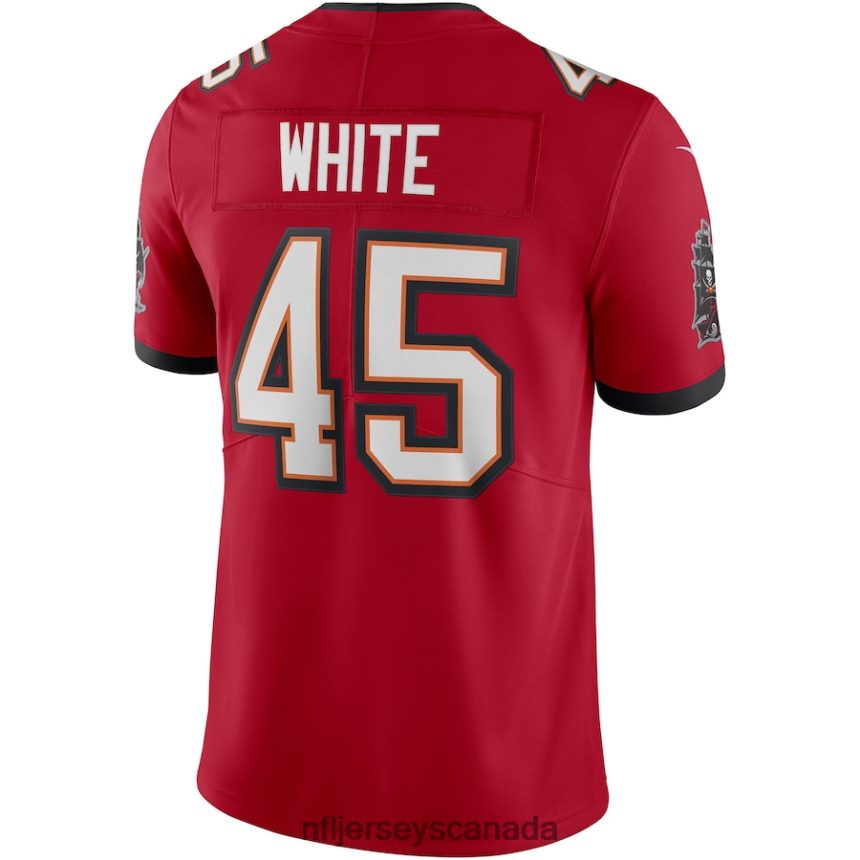 Men Tampa Bay Buccaneers Devin White Nike Red Vapor Limited Jersey Clothing NFL TBXFR66031