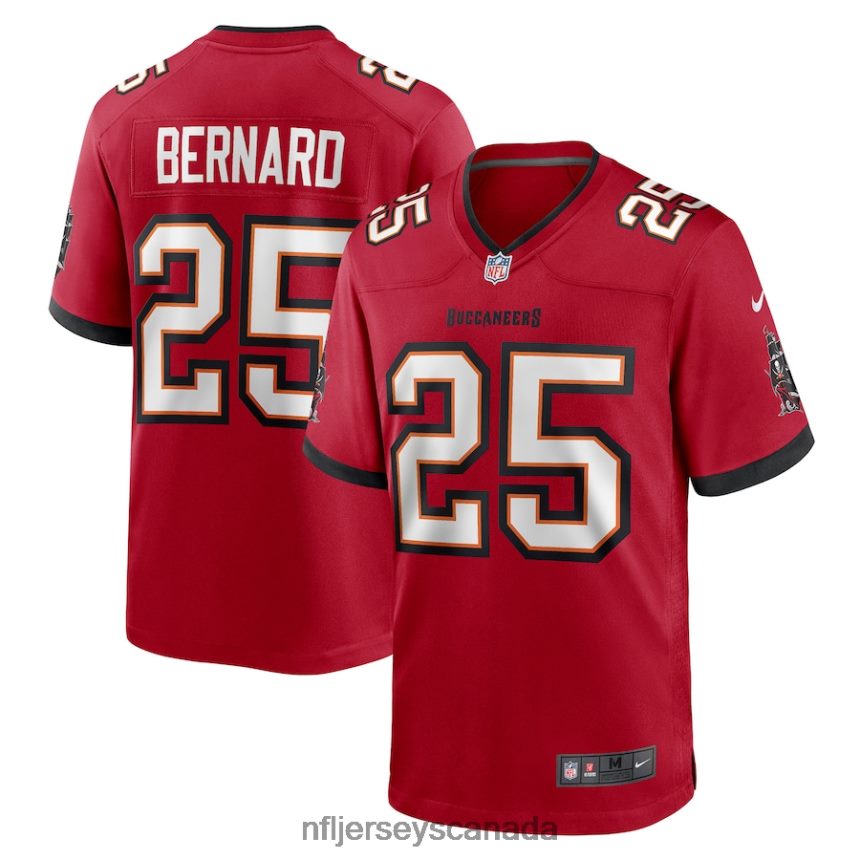 Men Tampa Bay Buccaneers Giovani Bernard Nike Red Game Jersey Clothing NFL TBXFR64140