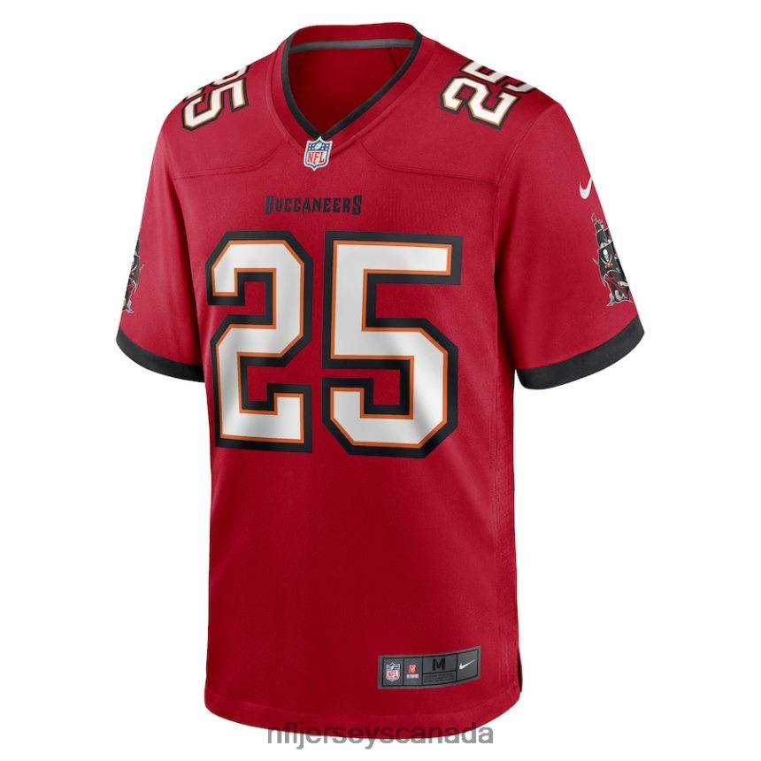 Men Tampa Bay Buccaneers Giovani Bernard Nike Red Game Jersey Clothing NFL TBXFR64140