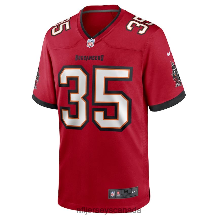 Men Tampa Bay Buccaneers Jamel Dean Nike Red Game Jersey Clothing NFL TBXFR63083