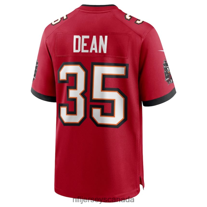 Men Tampa Bay Buccaneers Jamel Dean Nike Red Game Jersey Clothing NFL TBXFR63083