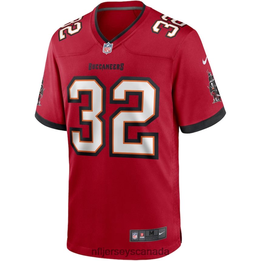 Men Tampa Bay Buccaneers James Wilder Nike Red Game Retired Player Jersey Clothing NFL TBXFR64486