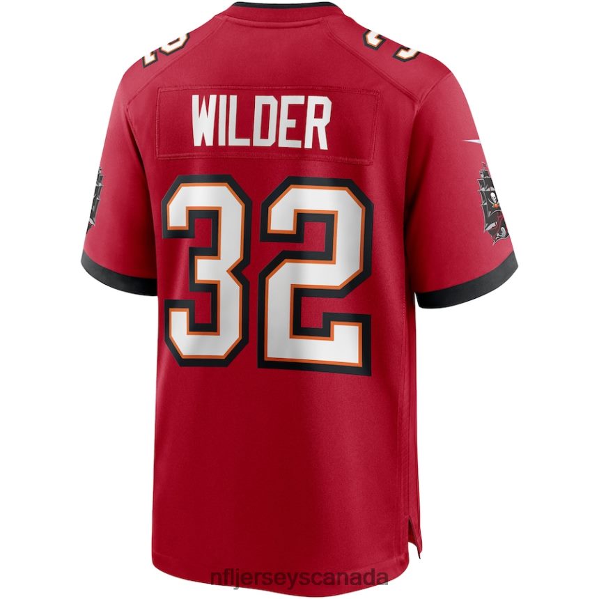 Men Tampa Bay Buccaneers James Wilder Nike Red Game Retired Player Jersey Clothing NFL TBXFR64486