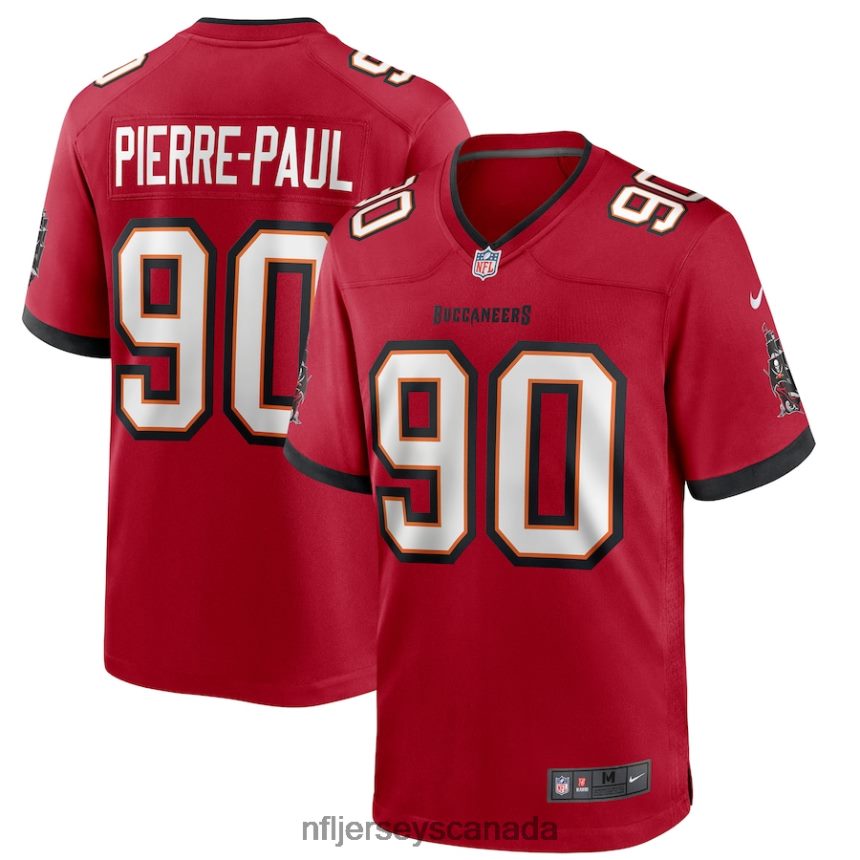 Men Tampa Bay Buccaneers Jason Pierre-Paul Nike Red Game Player Jersey Clothing NFL TBXFR62638