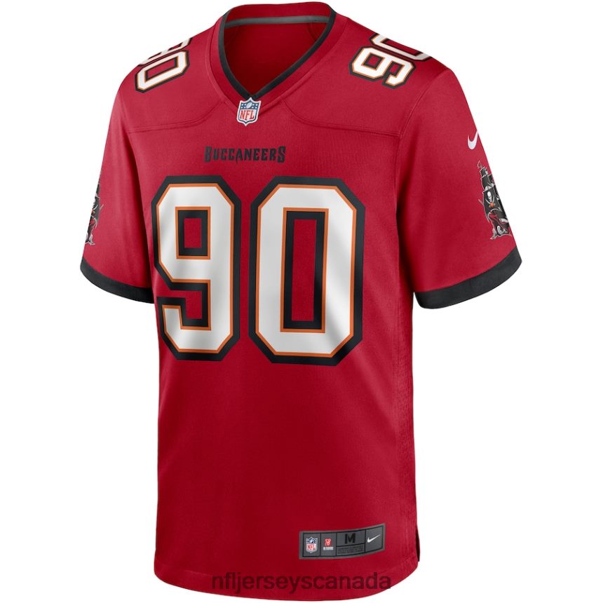 Men Tampa Bay Buccaneers Jason Pierre-Paul Nike Red Game Player Jersey Clothing NFL TBXFR62638