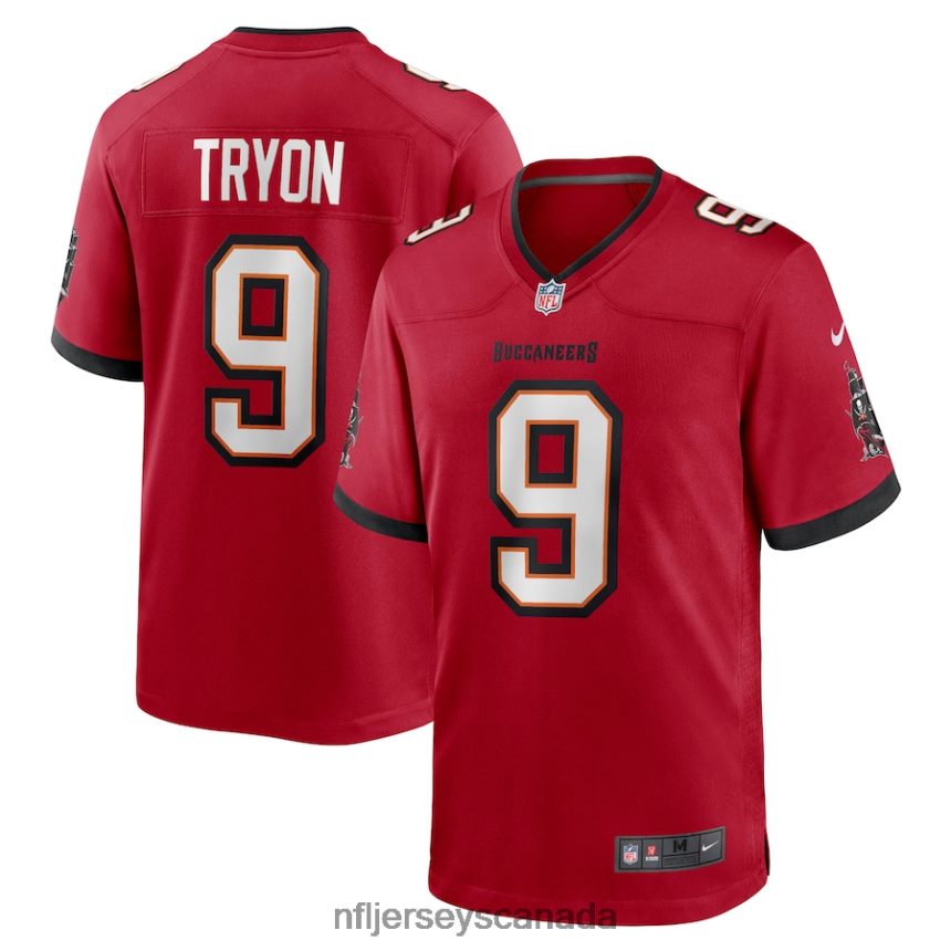 Men Tampa Bay Buccaneers Joe Tryon Nike Red 2021 Draft First Round Pick No 32 Game Jersey Clothing NFL TBXFR63757