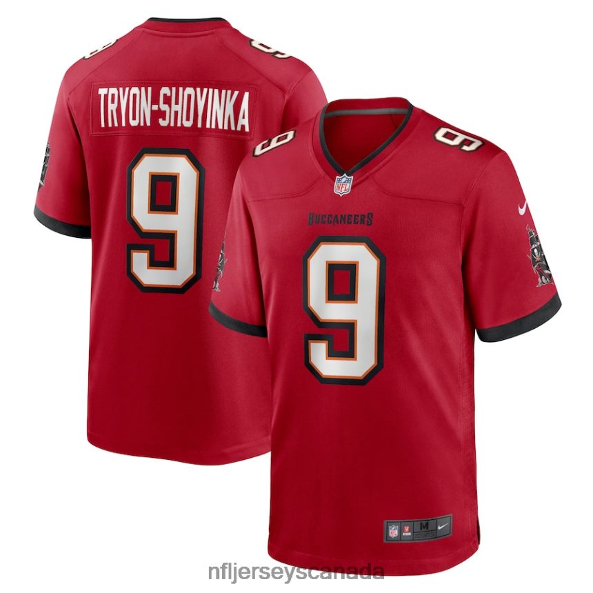 Men Tampa Bay Buccaneers Joe Tryon-Shoyinka Nike Red Game Jersey Clothing NFL TBXFR63841