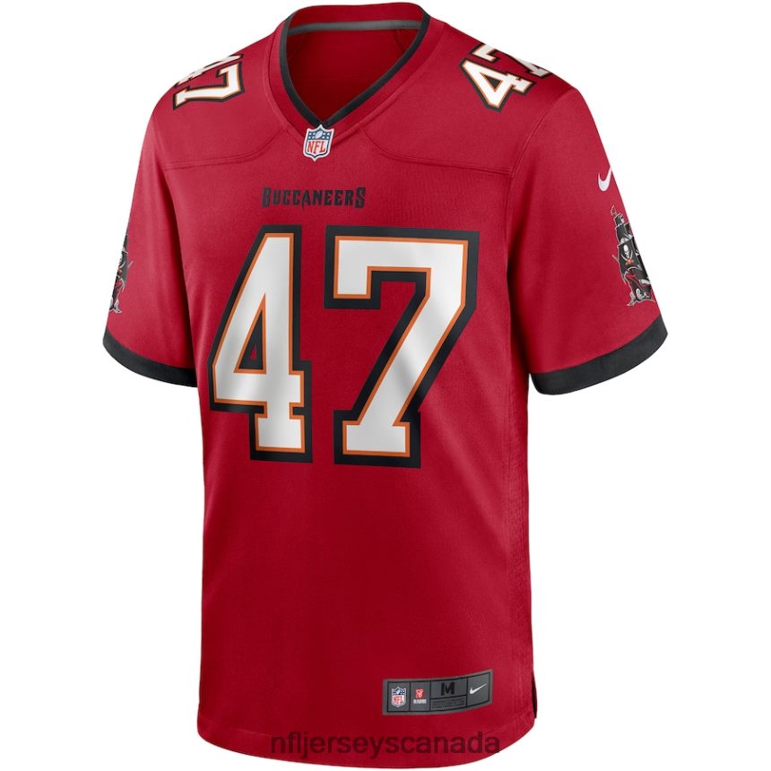 Men Tampa Bay Buccaneers John Lynch Nike Red Game Retired Player Jersey Clothing NFL TBXFR63217