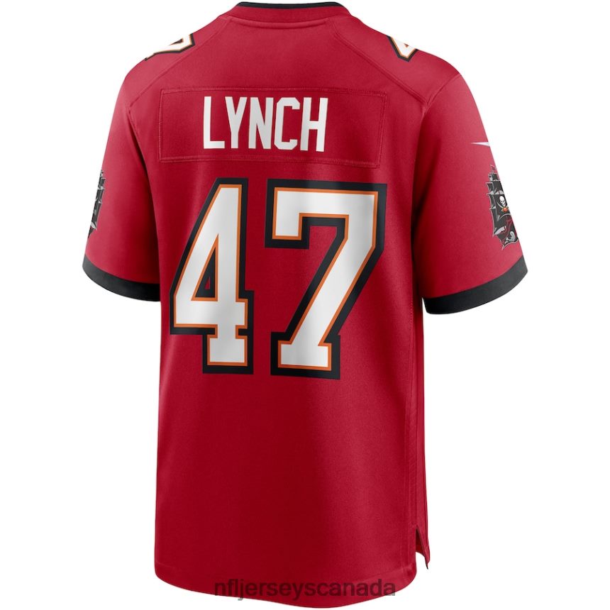 Men Tampa Bay Buccaneers John Lynch Nike Red Game Retired Player Jersey Clothing NFL TBXFR63217