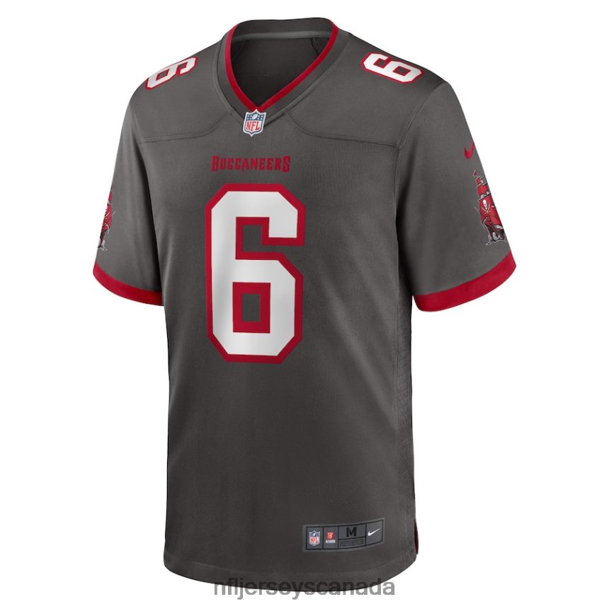 Men Tampa Bay Buccaneers Julio Jones Nike Pewter Player Game Jersey Clothing NFL TBXFR62845