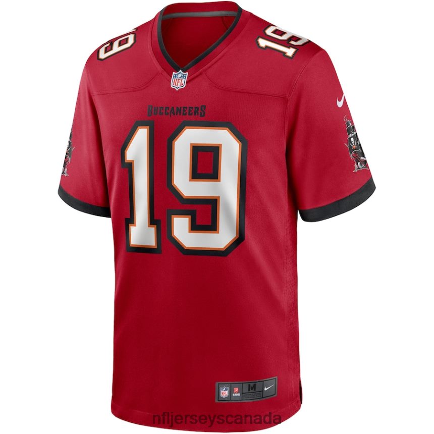 Men Tampa Bay Buccaneers Keyshawn Johnson Nike Red Game Retired Player Jersey Clothing NFL TBXFR64487