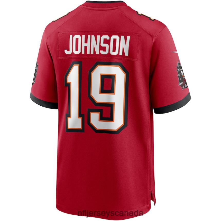 Men Tampa Bay Buccaneers Keyshawn Johnson Nike Red Game Retired Player Jersey Clothing NFL TBXFR64487