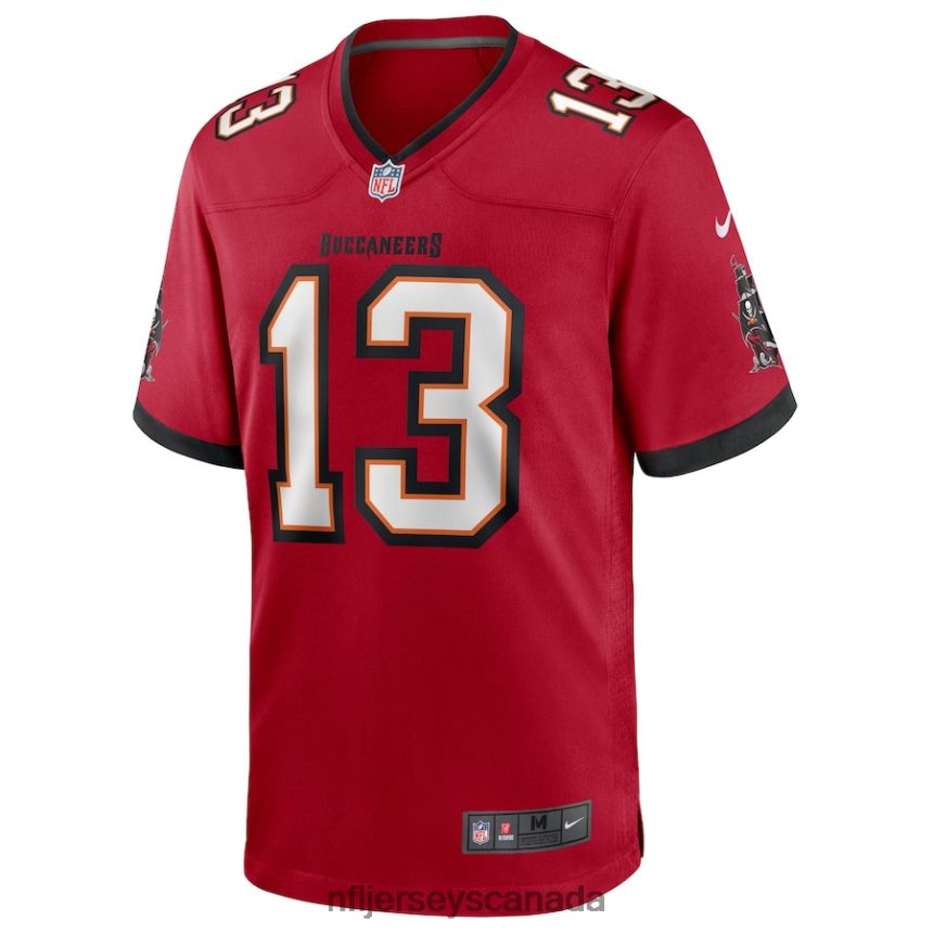 Men Tampa Bay Buccaneers Mike Evans Nike Red Game Jersey Clothing NFL TBXFR6248
