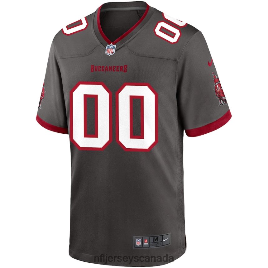 Men Tampa Bay Buccaneers Nike Pewter Alternate Custom Game Jersey Clothing NFL TBXFR6645