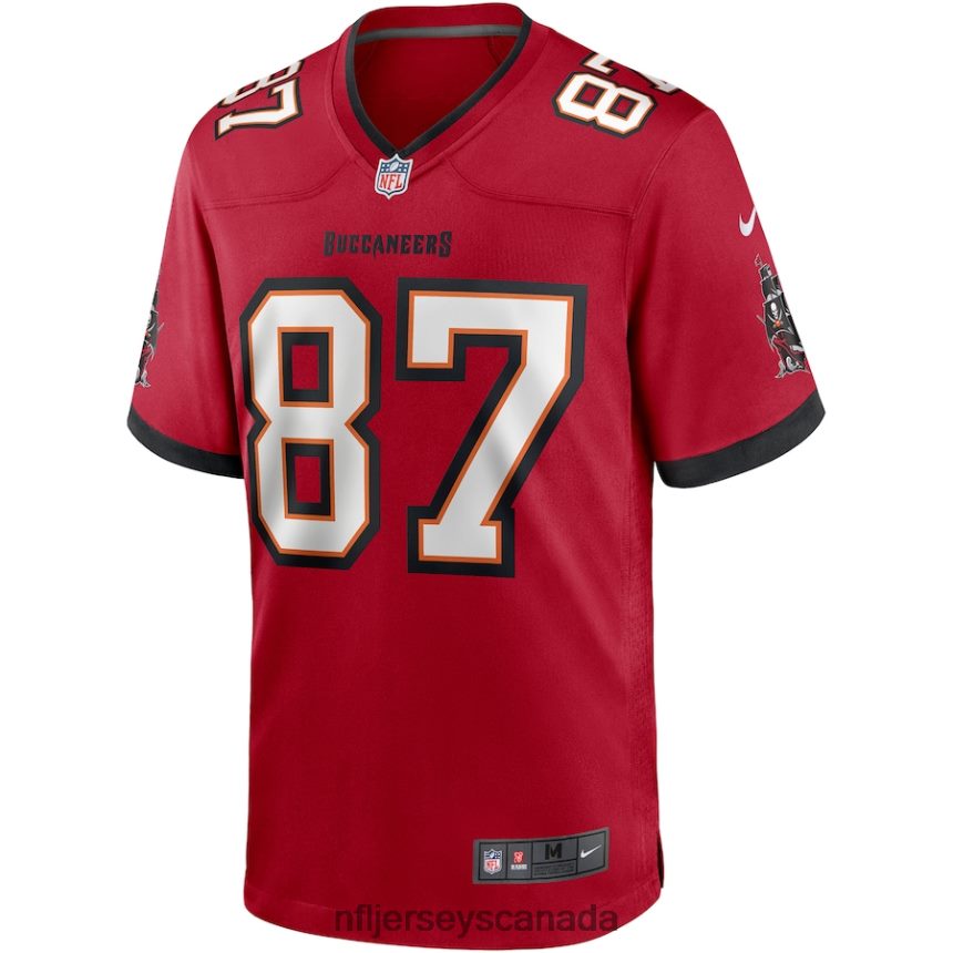 Men Tampa Bay Buccaneers Rob Gronkowski Nike Red Game Jersey Clothing NFL TBXFR61315