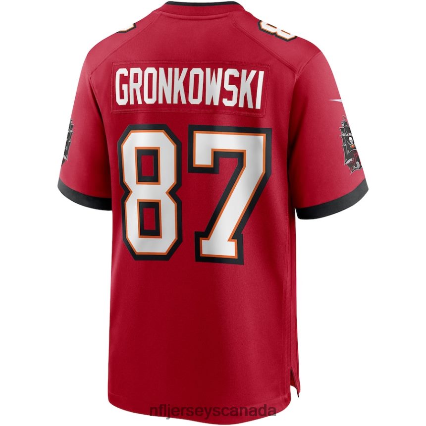 Men Tampa Bay Buccaneers Rob Gronkowski Nike Red Game Jersey Clothing NFL TBXFR61315