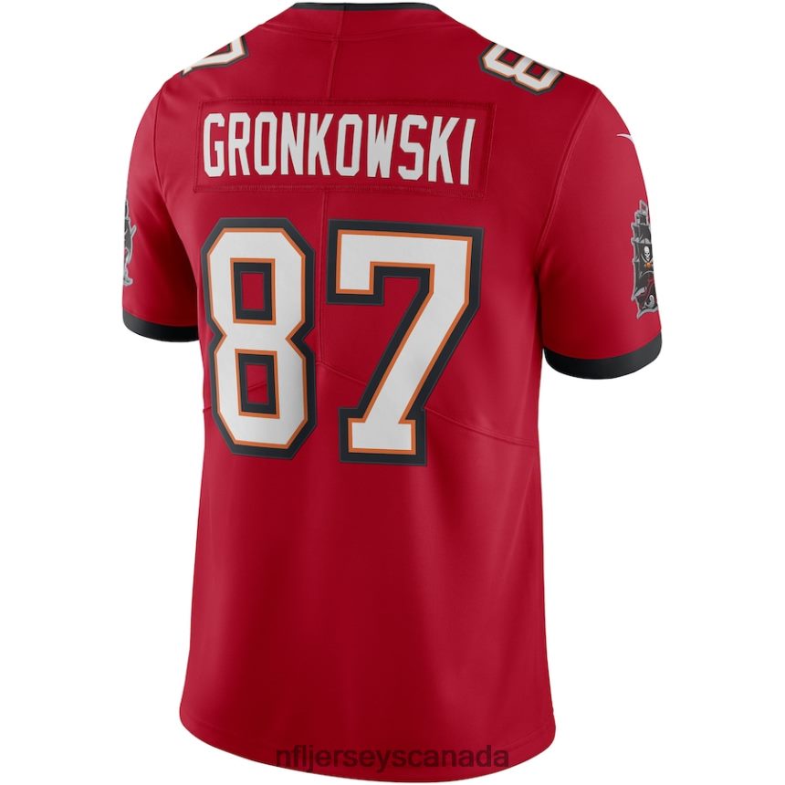 Men Tampa Bay Buccaneers Rob Gronkowski Nike Red Vapor Limited Jersey Clothing NFL TBXFR61619