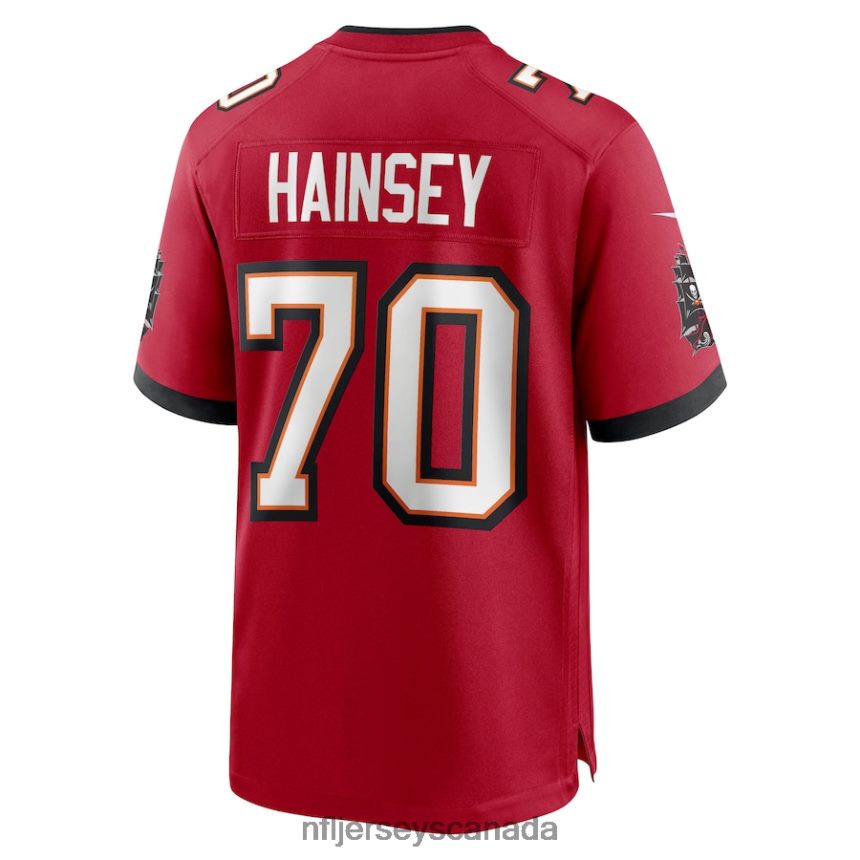 Men Tampa Bay Buccaneers Robert Hainsey Nike Red Game Jersey Clothing NFL TBXFR66753