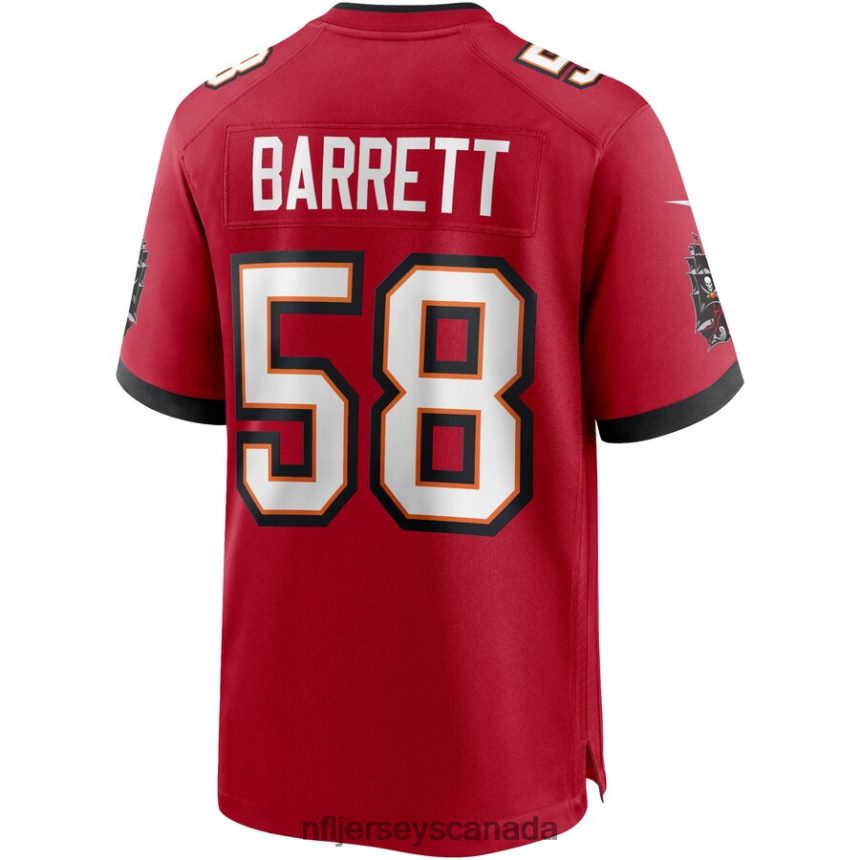 Men Tampa Bay Buccaneers Shaquil Barrett Nike Red Game Jersey Clothing NFL TBXFR64153