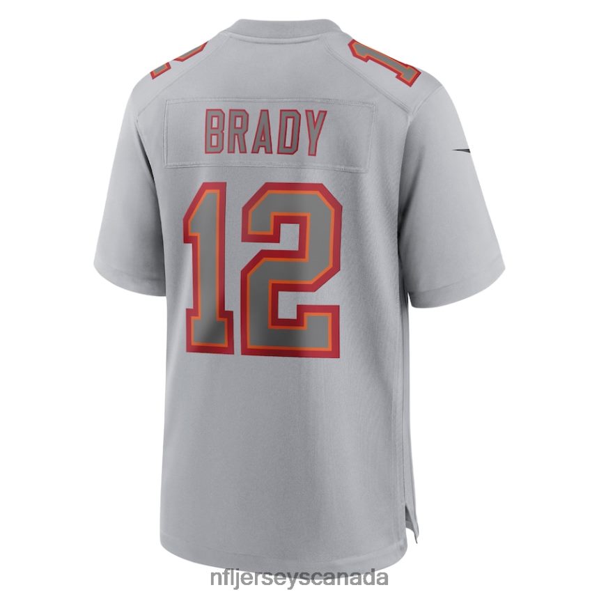 Men Tampa Bay Buccaneers Tom Brady Nike Gray Atmosphere Fashion Game Jersey Clothing NFL TBXFR6592