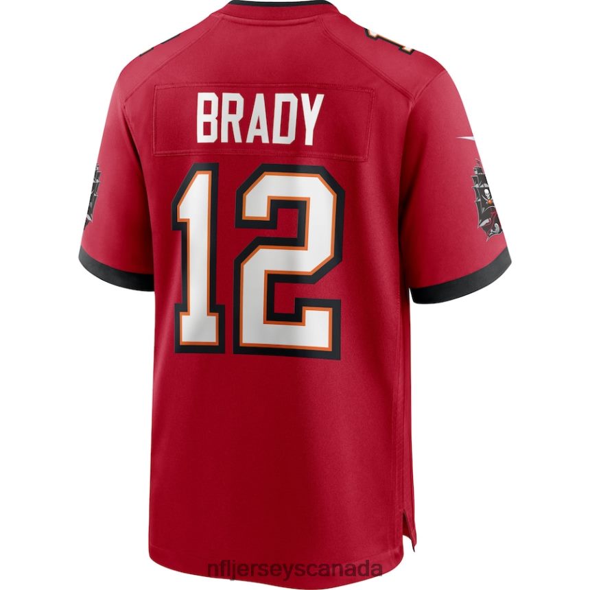 Men Tampa Bay Buccaneers Tom Brady Nike Red Game Jersey Clothing NFL TBXFR6151