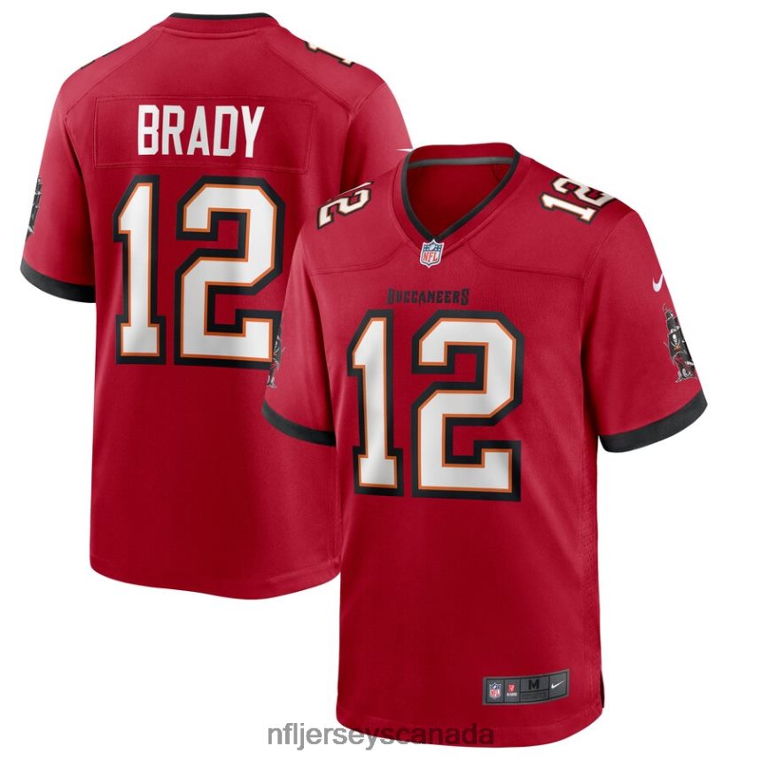 Men Tampa Bay Buccaneers Tom Brady Nike Red Game Player Jersey Clothing NFL TBXFR6686