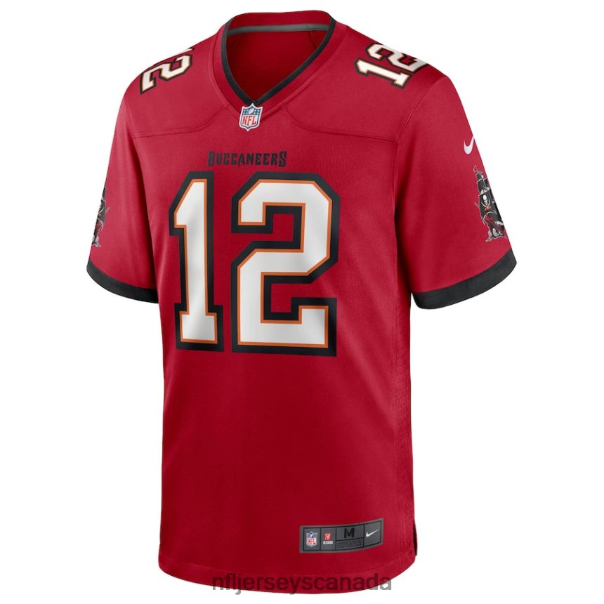 Men Tampa Bay Buccaneers Tom Brady Nike Red Game Player Jersey Clothing NFL TBXFR6686
