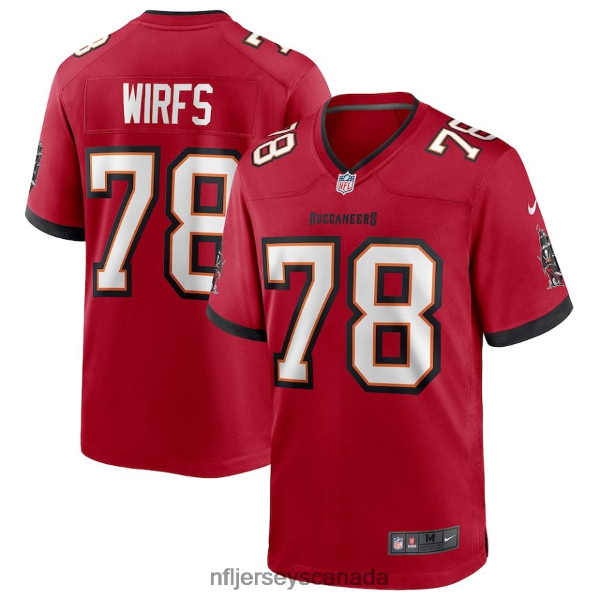 Men Tampa Bay Buccaneers Tristan Wirfs Nike Red Player Game Jersey Clothing NFL TBXFR62205