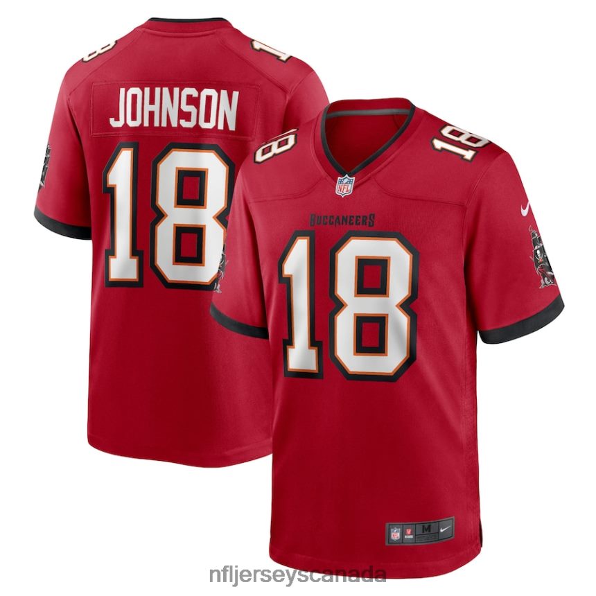 Men Tampa Bay Buccaneers Tyler Johnson Nike Red Home Game Player Jersey Clothing NFL TBXFR64509
