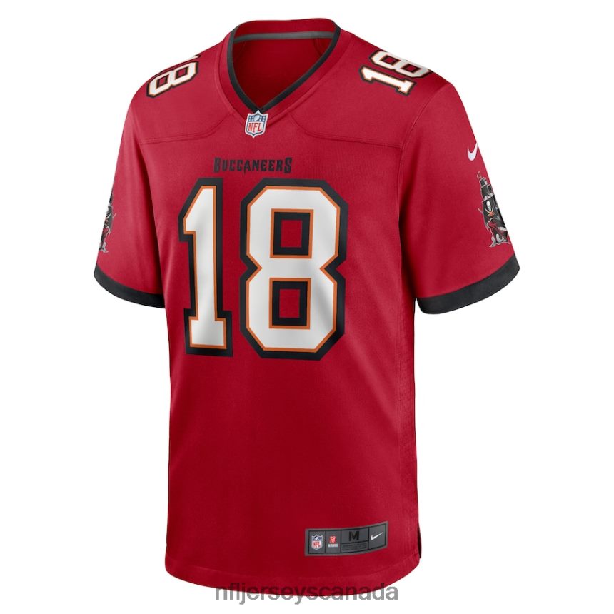 Men Tampa Bay Buccaneers Tyler Johnson Nike Red Home Game Player Jersey Clothing NFL TBXFR64509