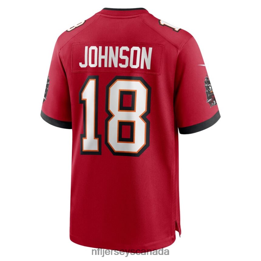 Men Tampa Bay Buccaneers Tyler Johnson Nike Red Home Game Player Jersey Clothing NFL TBXFR64509