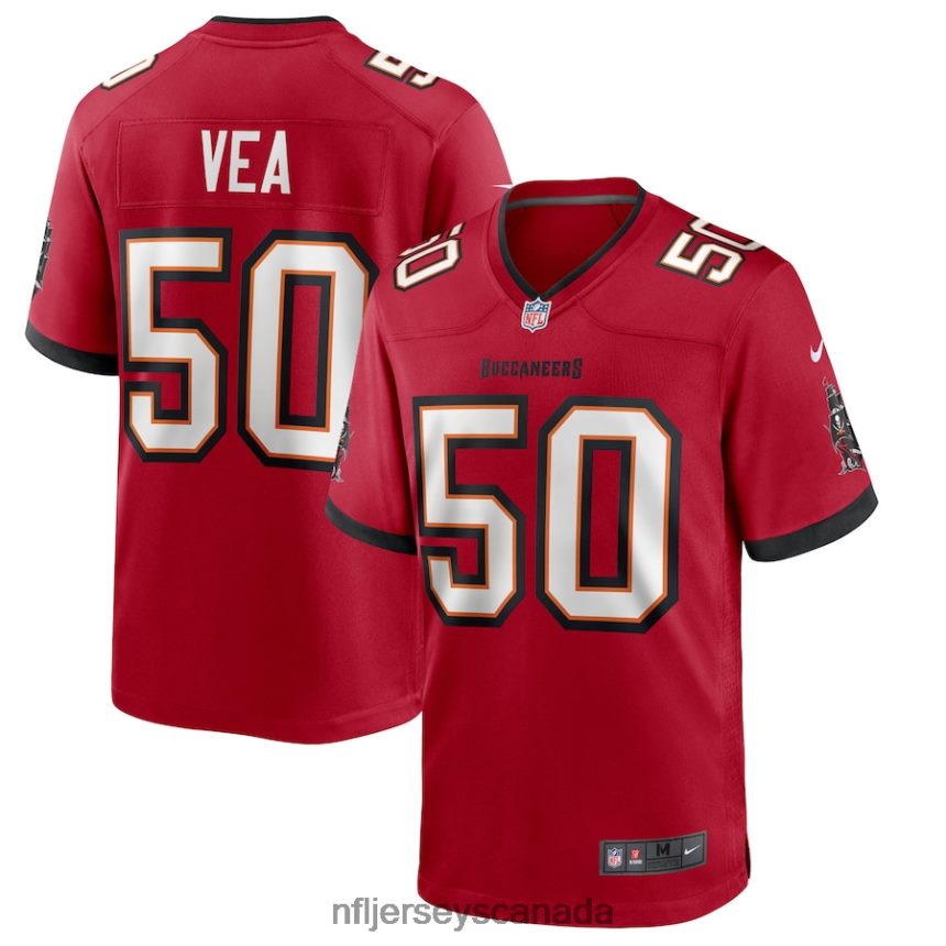 Men Tampa Bay Buccaneers Vita Vea Nike Red Game Jersey Clothing NFL TBXFR62114