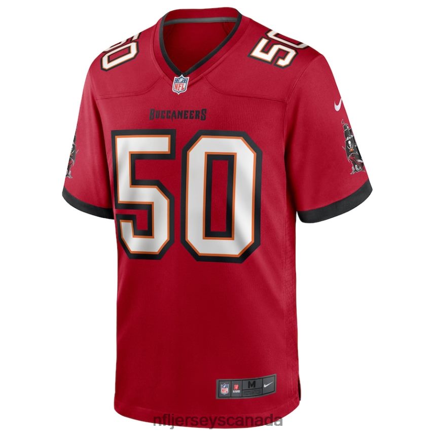 Men Tampa Bay Buccaneers Vita Vea Nike Red Game Jersey Clothing NFL TBXFR62114